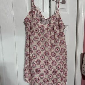 Torrid Pink and Cream Floral Top